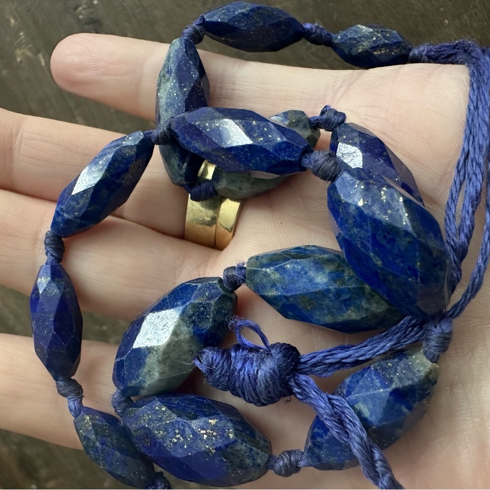 VTG Lapis Necklace - Picture 8 of 9